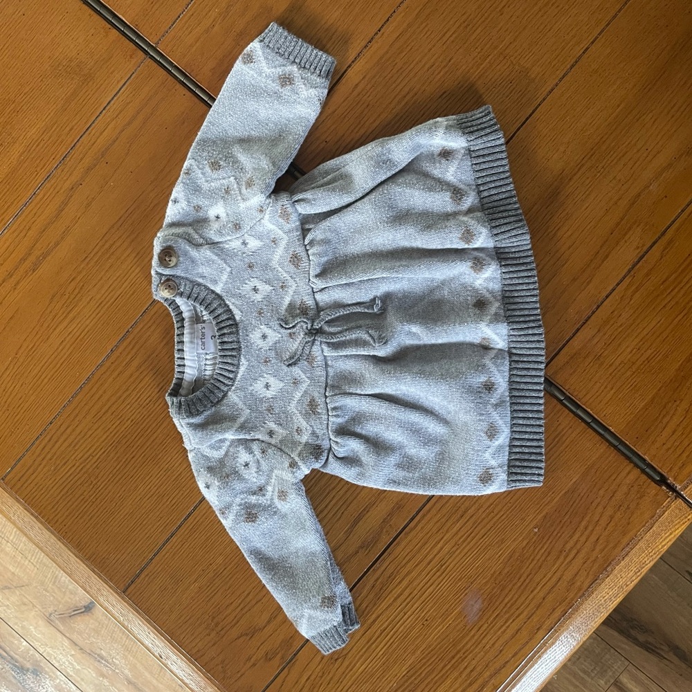 Carter’s grey baby sweater